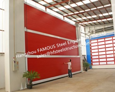Segmental Overhead Steel Doors Vertical Lifting Counterweight Sectional Industrial Doors