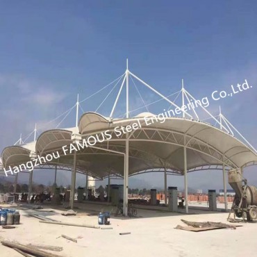 Prefabricated Steel Membrane Structure Space Framing Roof Project