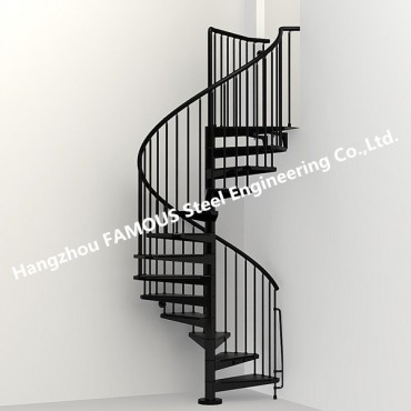 Cầu thang thép xoắn ốc xoay cường độ cao dùng trong gia đình hoặc thương mại