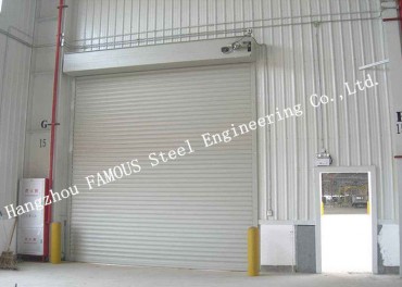 Steel Fire Security Door With Smoke Detecor Emergency Fire Resistant Garage Door Systems