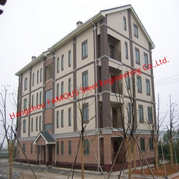 ကုန်ကျစရိတ်သက်သာသော Prefab Steel Apartment အဆောက်အဦ ဒီဇိုင်းများ Multi-storey Modular Living Units Complex