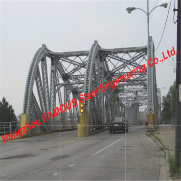 Proxecto de subministración Construción de plataforma de ponte de aceiro con arco amarrado con viga de arco de arco