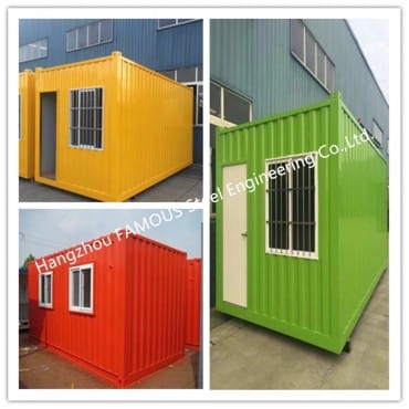 Casa modular prefabricada de contedores de envío para uso comercial Edificios de contenedores de caixas expandibles Solución económica