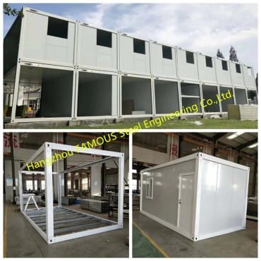Custom Living Container Imba Yekudyira yePrefab Mobile Dzimba Ine Insulation Panels Kuiswa Nyore