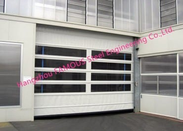 Puerta de persiana enrollable de tela de PVC de alta velocidad automática industrial de China con descuento ordinario