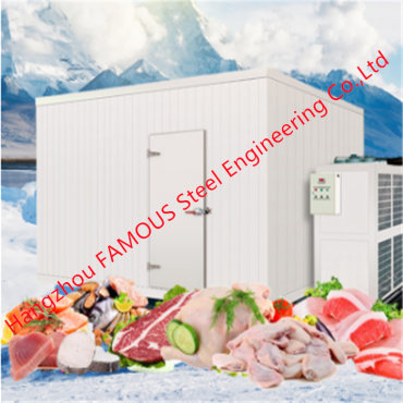 Mobile Container Cold Storage Blast Freezer Room တွင် အသားအတွက် Cooler Storage Room တွင် လျှောက်ပါ။