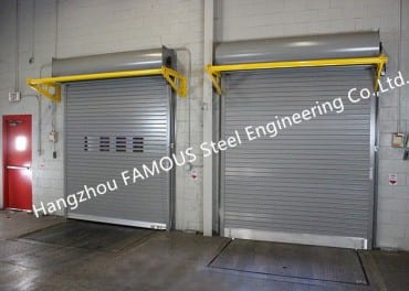 Puertas enrollables industriales de poca potencia, puertas enrollables rígidas de alta velocidad con bajo mantenimiento