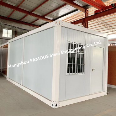 Movable portable detachable 20ft 40ft modular living container house para sa paggamit ng construction site
