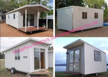 Modern design Ljus Gage Stålramad hopfällbar Tiny House Container Home för USA AS EU NZ Market