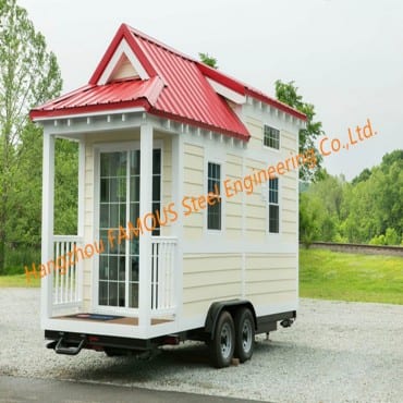 Modern design Ljus Gage Stålramad hopfällbar Tiny House Container Home för USA AS EU NZ Market