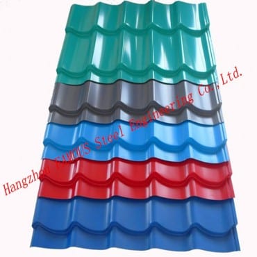 Galvanized Baseplate Color Steel Cladding Roof Sheet Para sa Construction Company