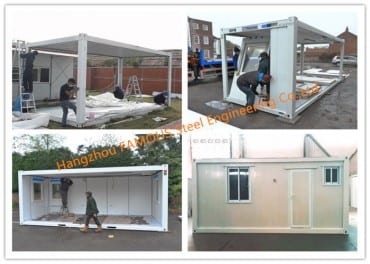 Klappbare Living Prefab Container House Modular Homes Integréiert Labor Camp