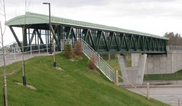 AS 5100 Design Standard kuljetusparannuksia Yksivälinen Pedestrian Overpass Bridge amerikkalaiseksi