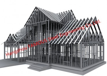 Prefabricated Light Steel Framed Villa Modular Apartment Units សំណង់លឿន
