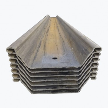 ويڪر 770mm Az13-770 12 ميٽر ڊگھائي U Shaped Hot Rolled Sheet Piles Steel