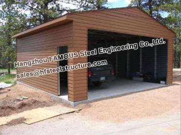 Pre-engineered Light Steel Garage Shed Cars Parking House With Custom Size