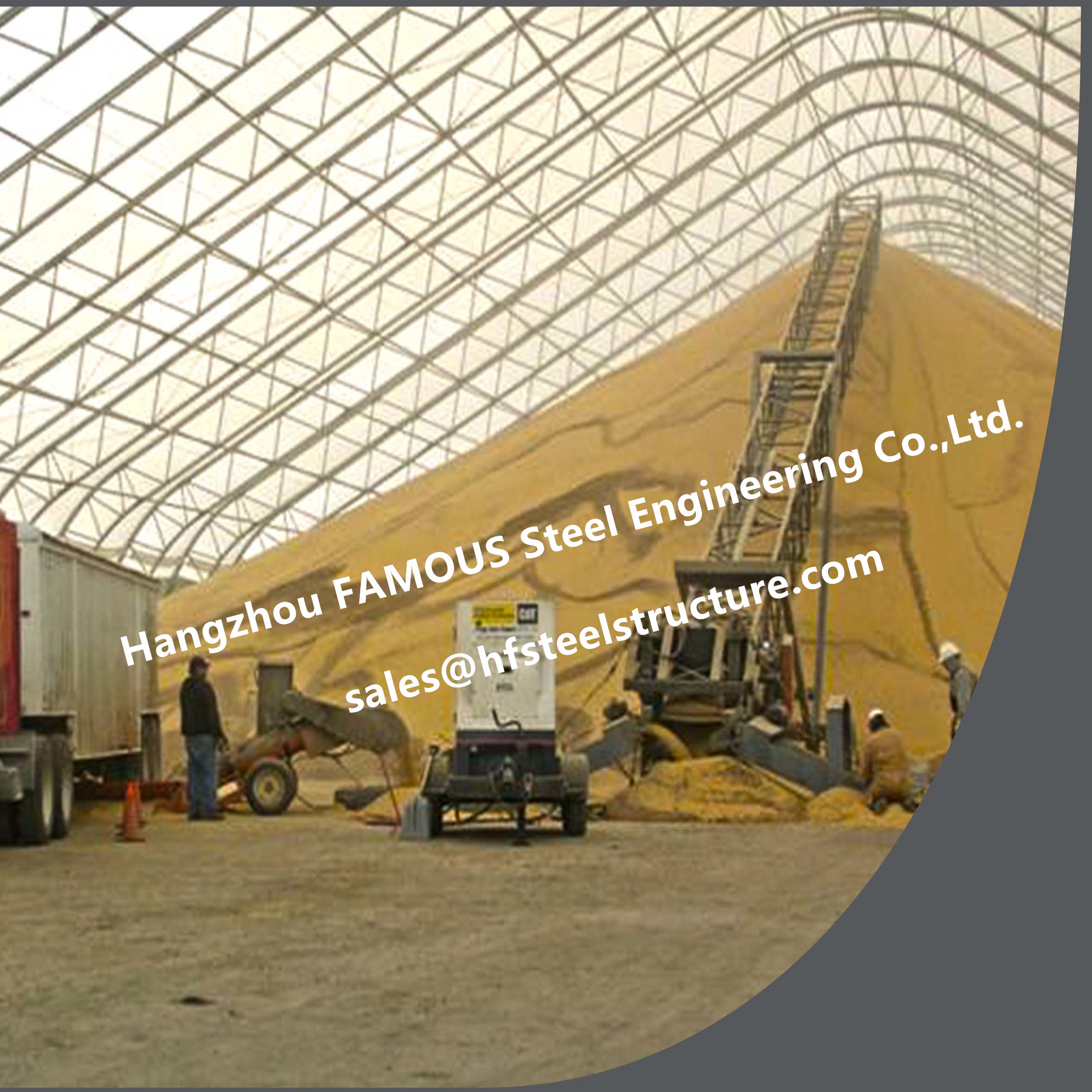 Tin Can Steel Doors - High Space Steel Framed Warehouse Buildings With Arch Roof For Barn Storage And Poultry Shed – FAMOUS