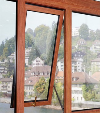 Модерни ръчни стъклени алуминиеви прозорци с двоен стъклопакет за домашна сигурност