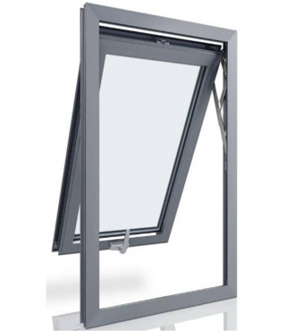 Finestre per tende da sole in alluminio con vetro doppio vetro manuale per la sicurezza domestica moderna
