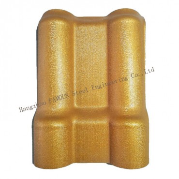 2.5mm building materials Light Weight Insulated ASA Synthetic Resin Roof Tiles