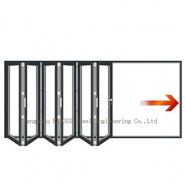 Pinakamataas na Kalidad ng China Commercial Aluminum Folding Sliding Door